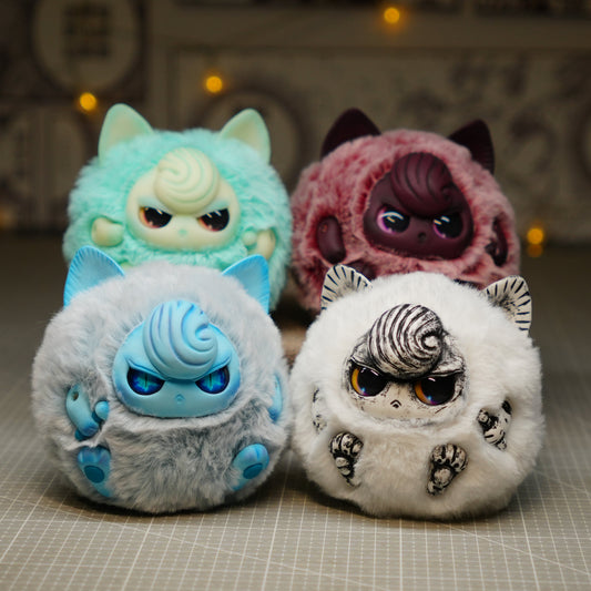 Art Doll | Fluffy Jigglypuff, Handmade Original Art Doll, Custom colors are available