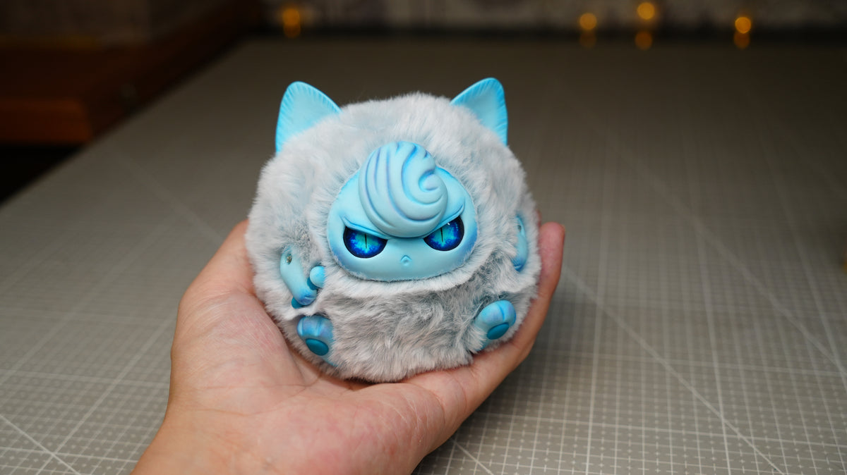 Art Doll | Fluffy Jigglypuff, Handmade Original Art Doll, Custom colors are available